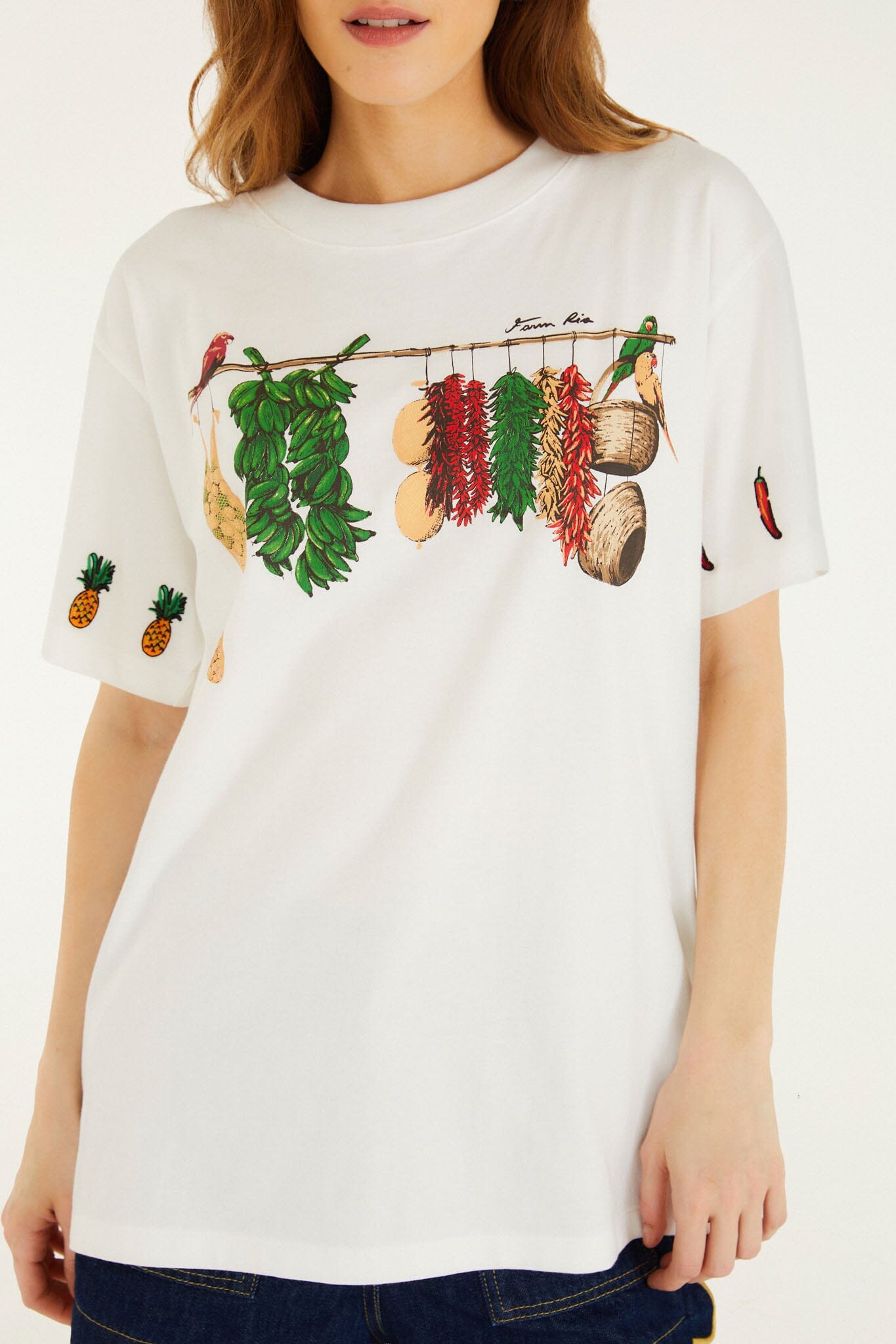 Playera Blanco Hueso Brazilian Bodega de Manga Corta