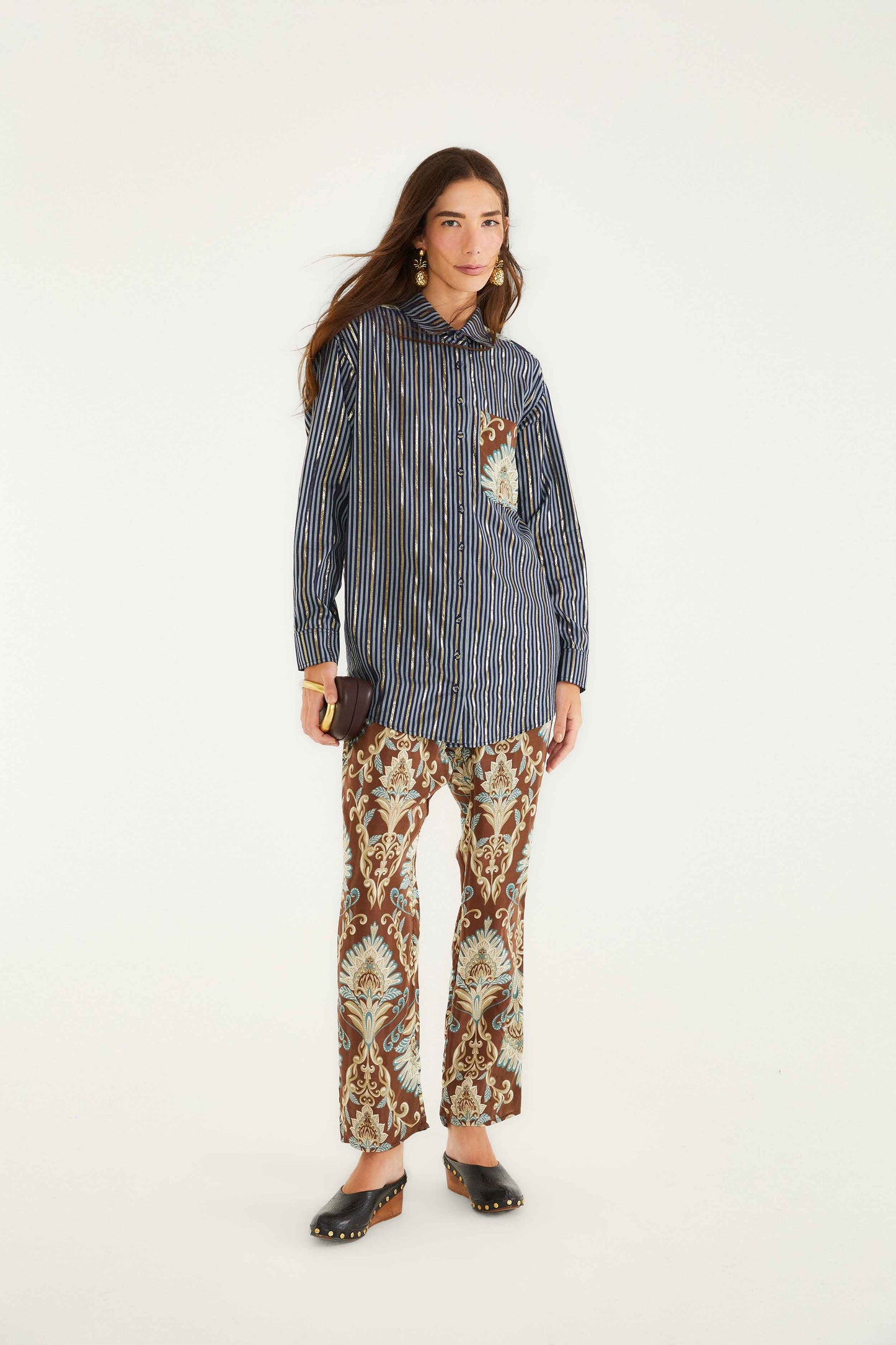 Camisa Arabesque Maravilla Marrón
