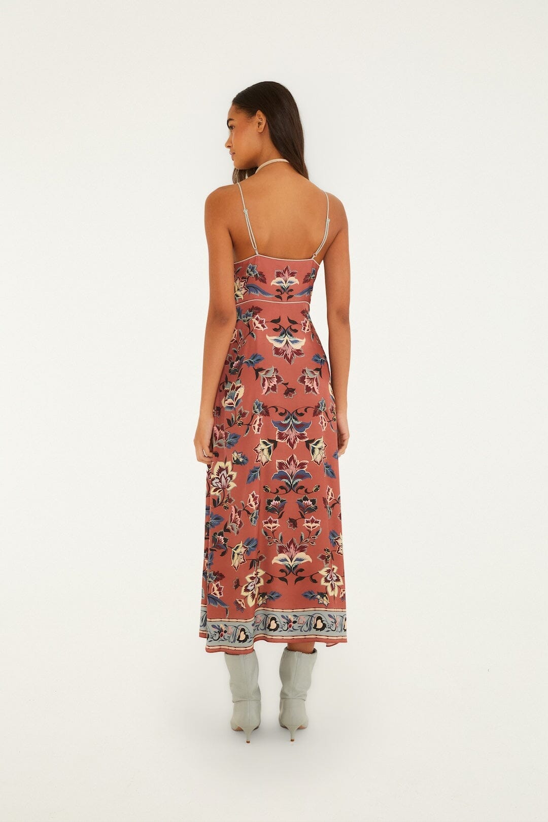 Maxi vestido lencero Floral Beauty Tapestry sin mangas