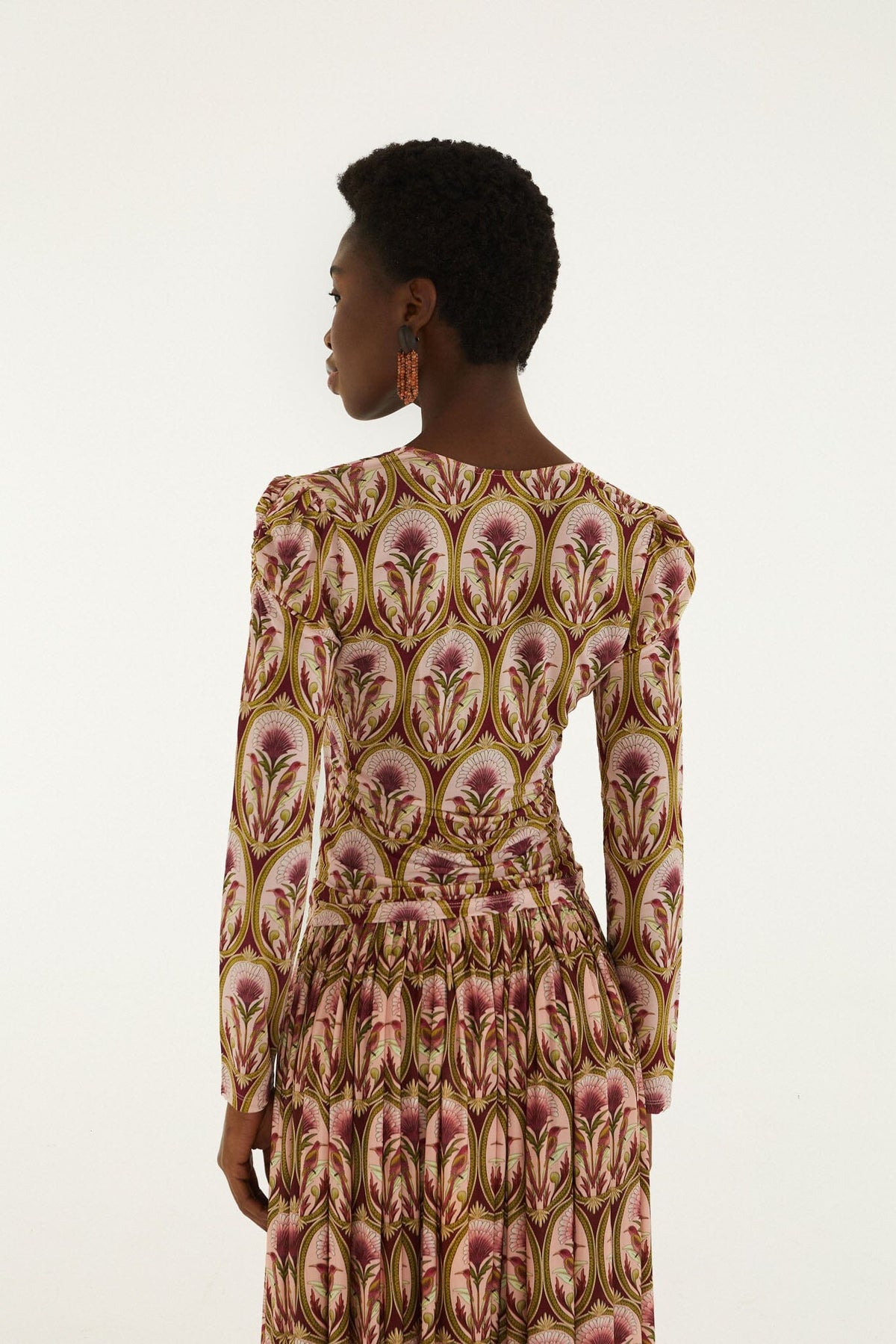 Blusa de Jersey Garden Medal de Manga Larga