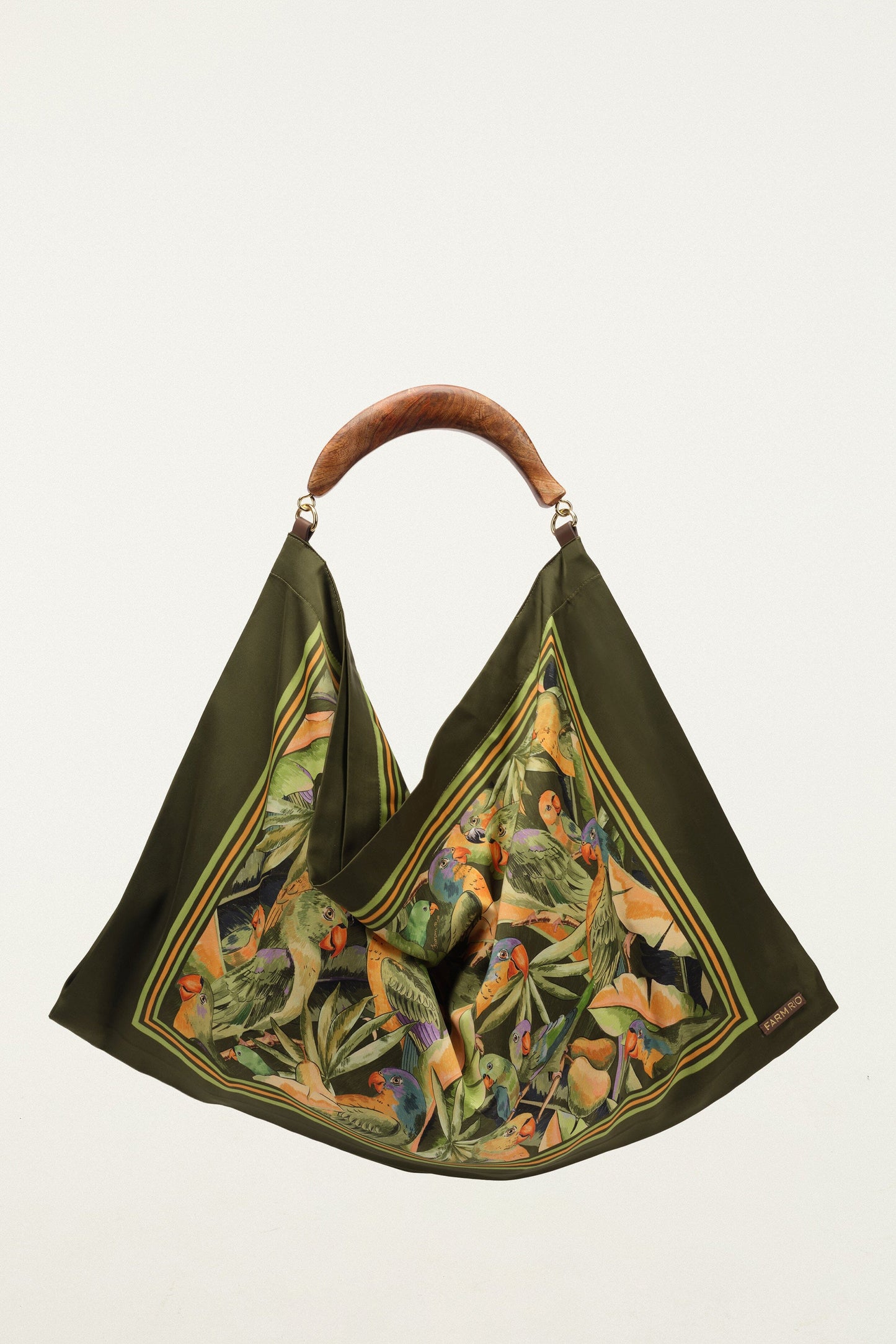 Bolsa Pañuelo Mediana de Satén Verde Nature
