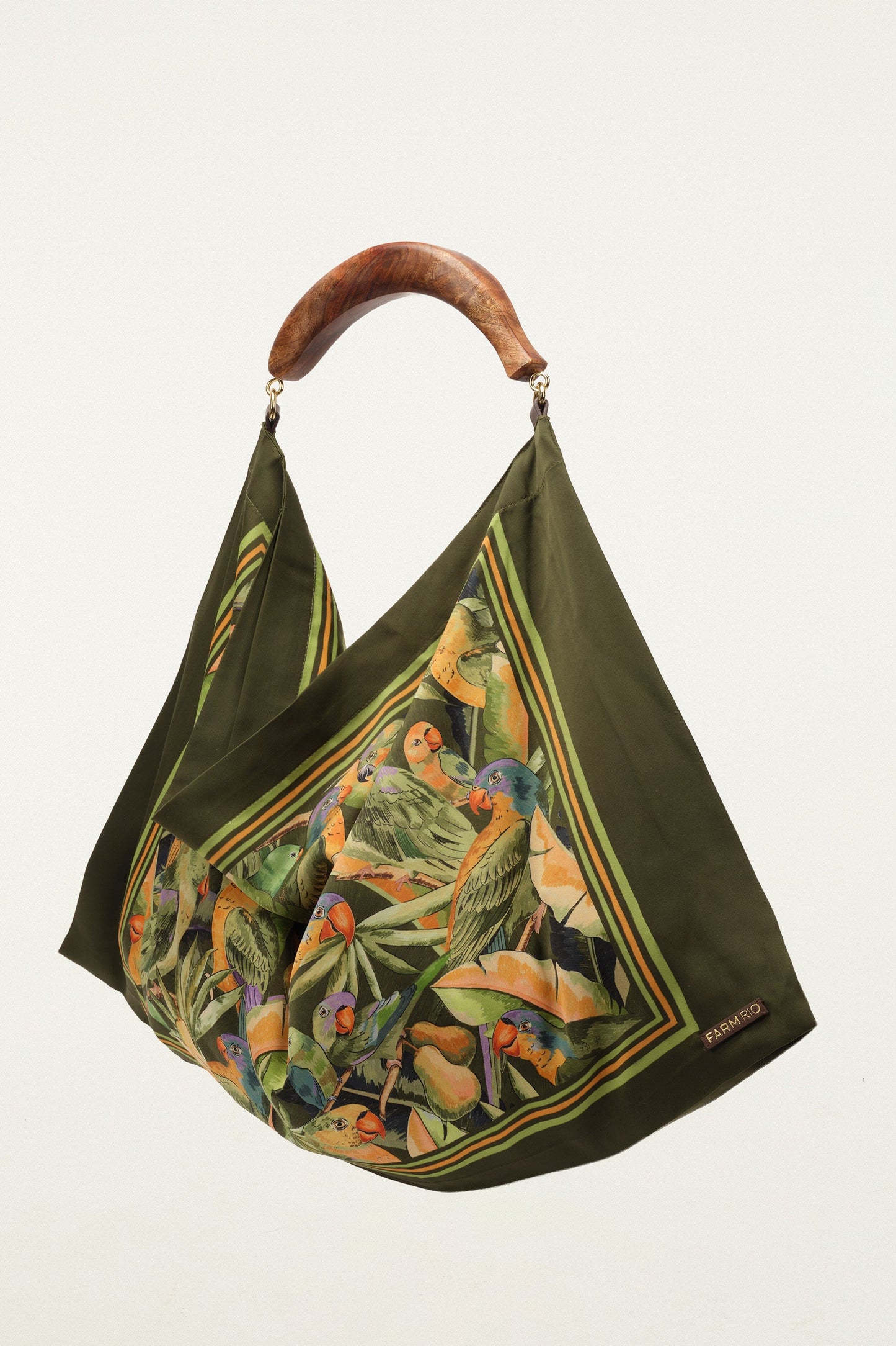 Bolsa Pañuelo Mediana de Satén Verde Nature