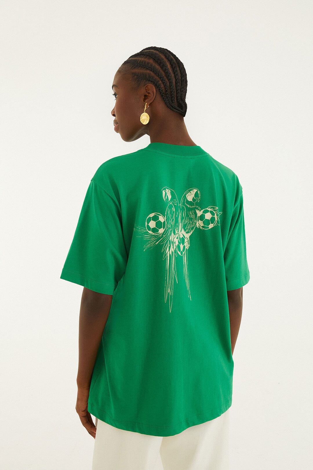 Playera Verde Together We Play de Manga Corta