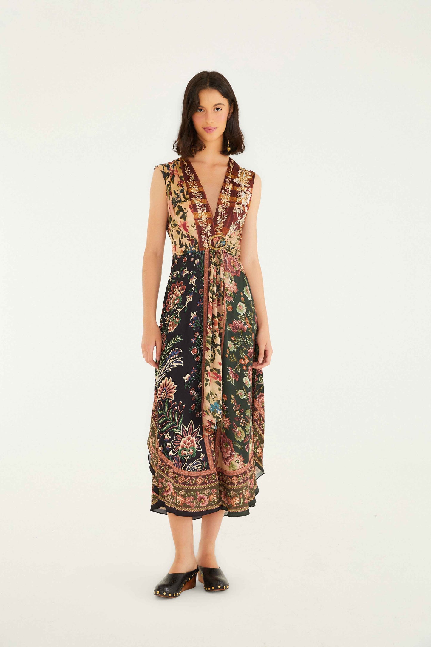 Maxivestido sin mangas Mixed Winter Garden Lenzing Ecovero Viscosa
