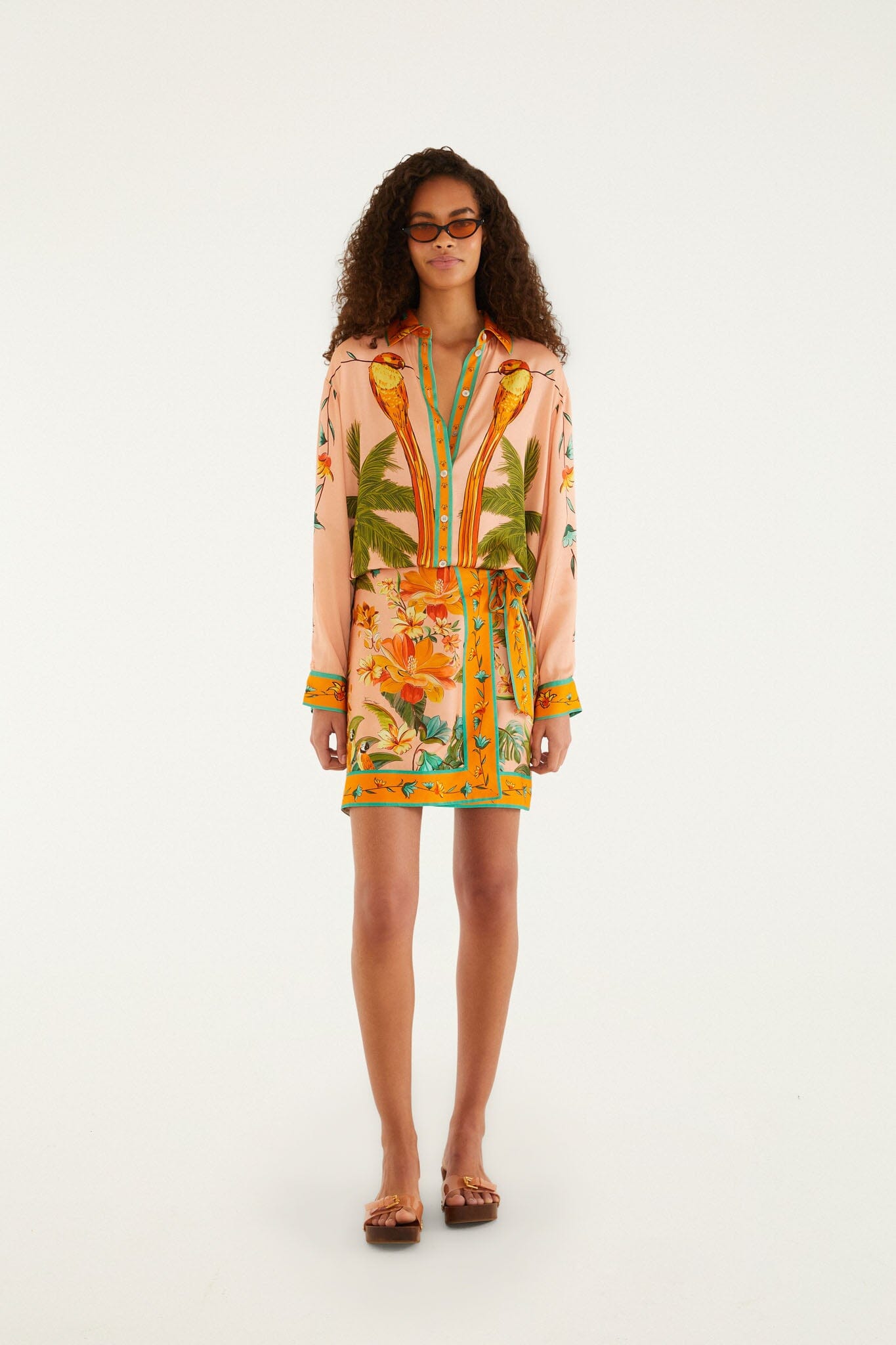 Falda Mini Multicolor Birds