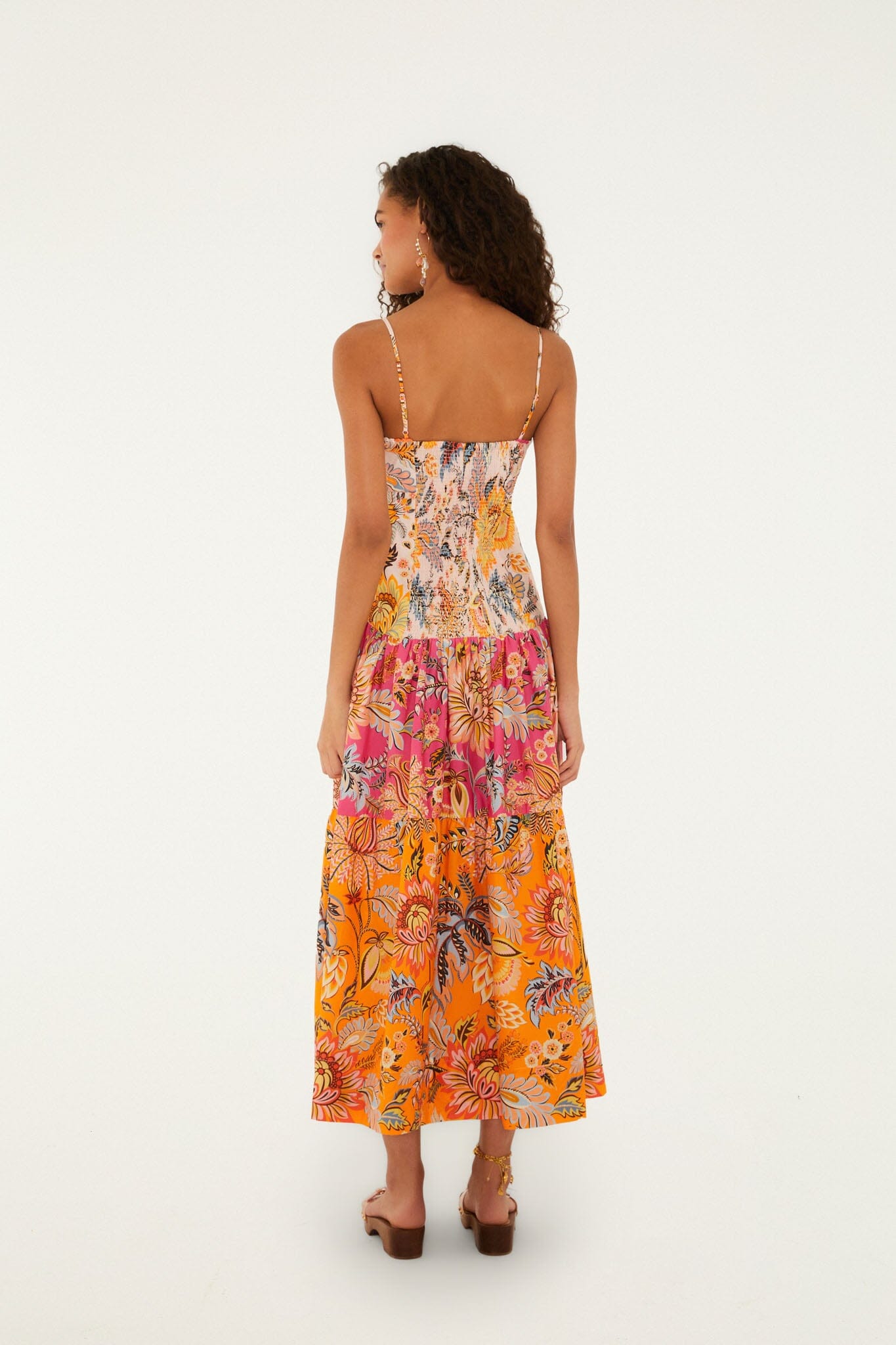 Maxi Vestido Multicolor Ligia Floral Mix