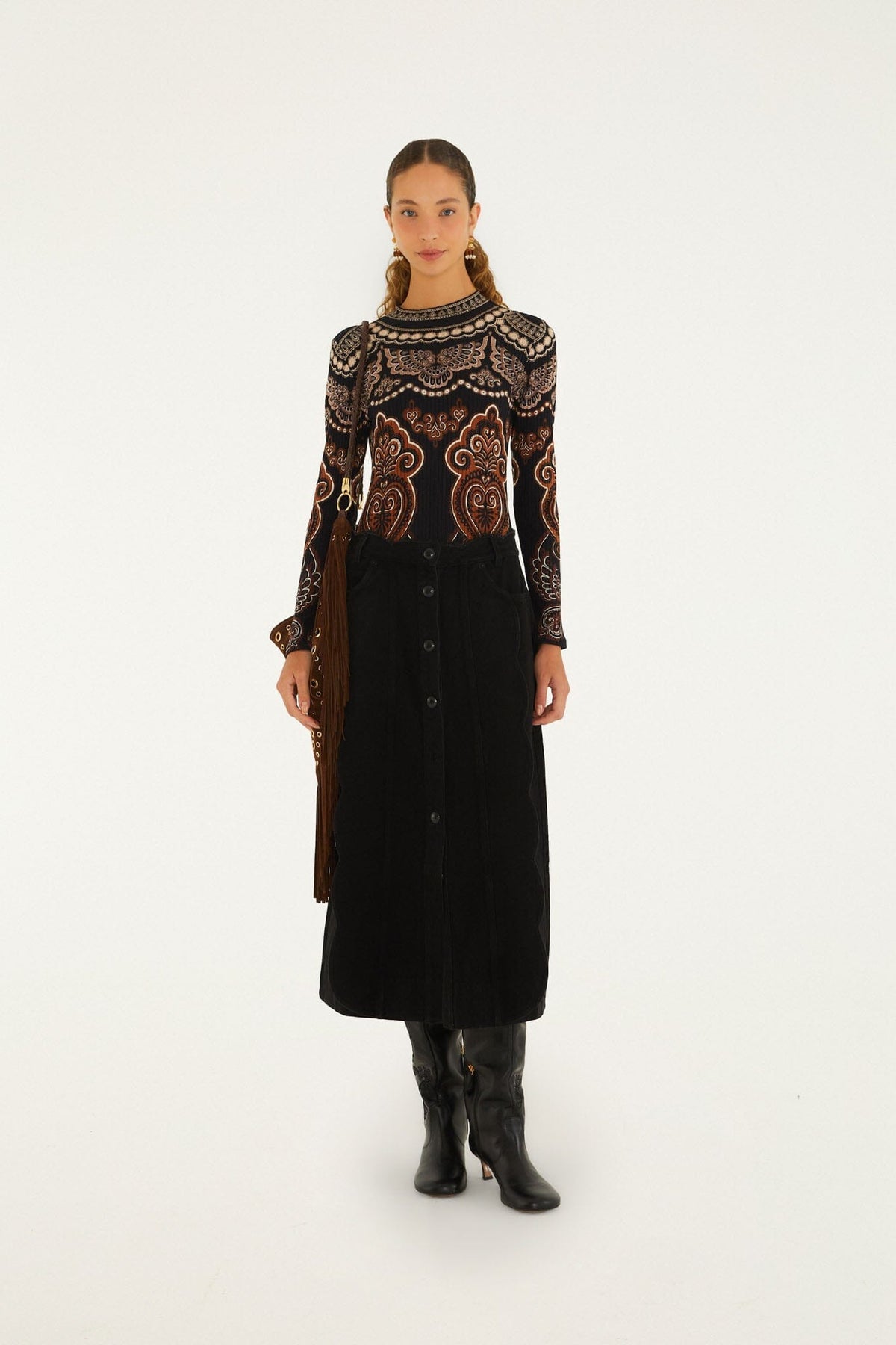 Body de jersey Nicole de manga larga