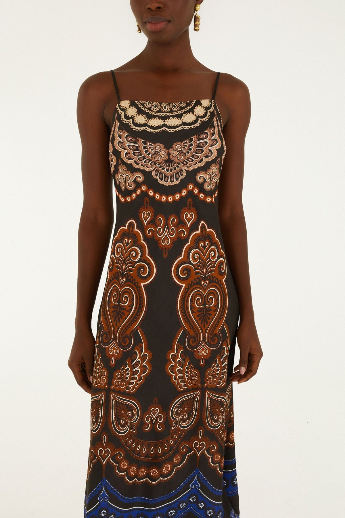 Maxi vestido lencero Nicole sin mangas
