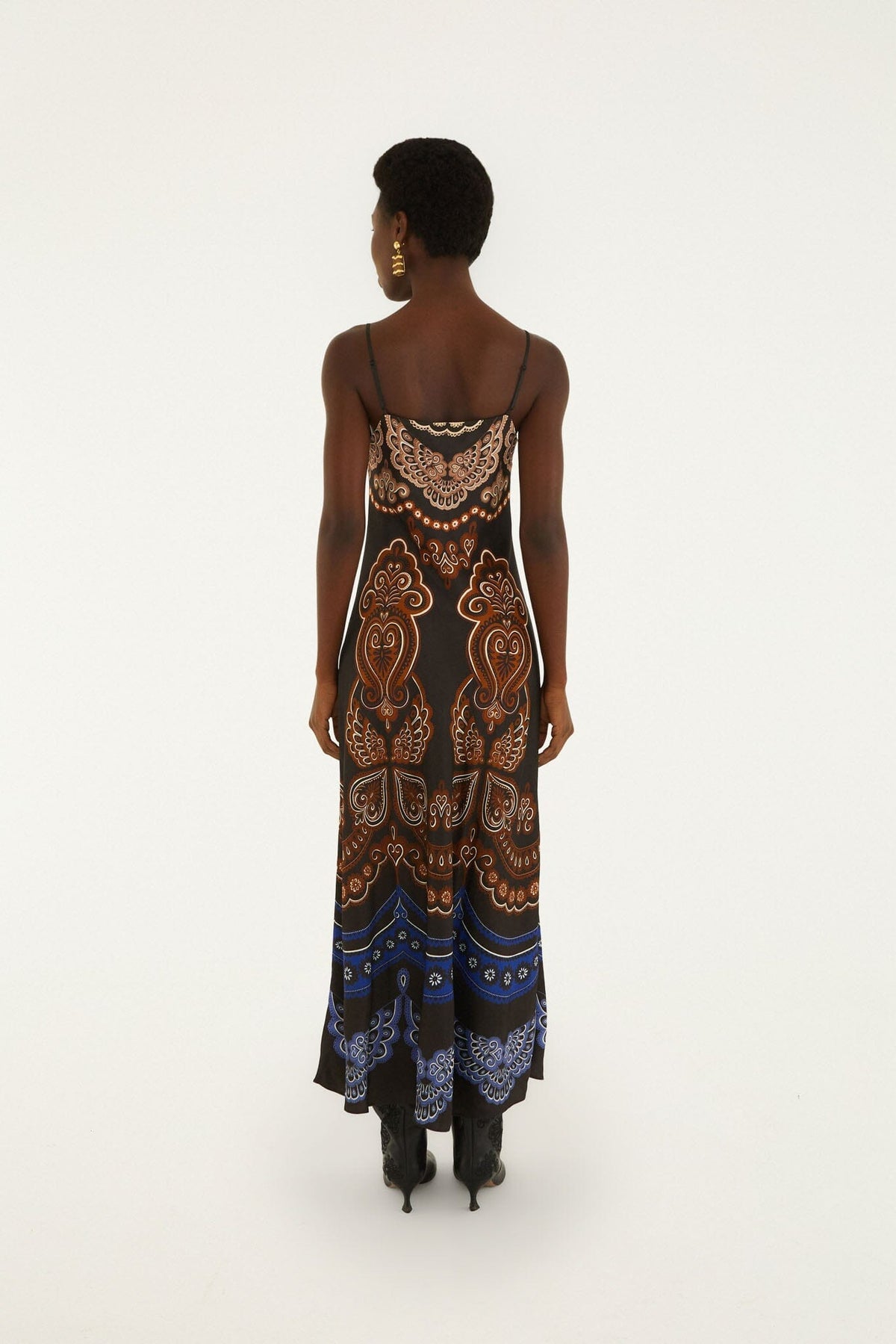 Maxi vestido lencero Nicole sin mangas