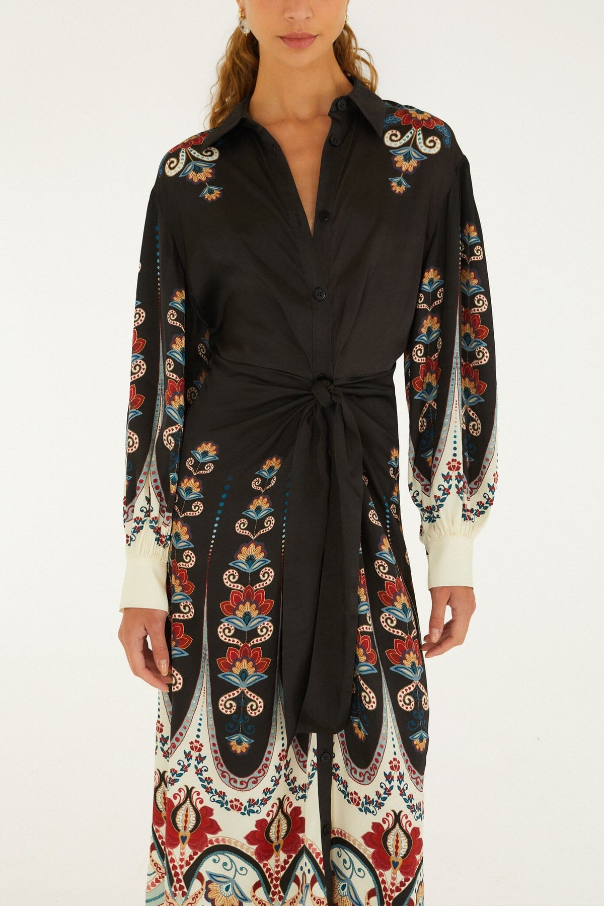 Midi vestido Nikita Winter de manga larga