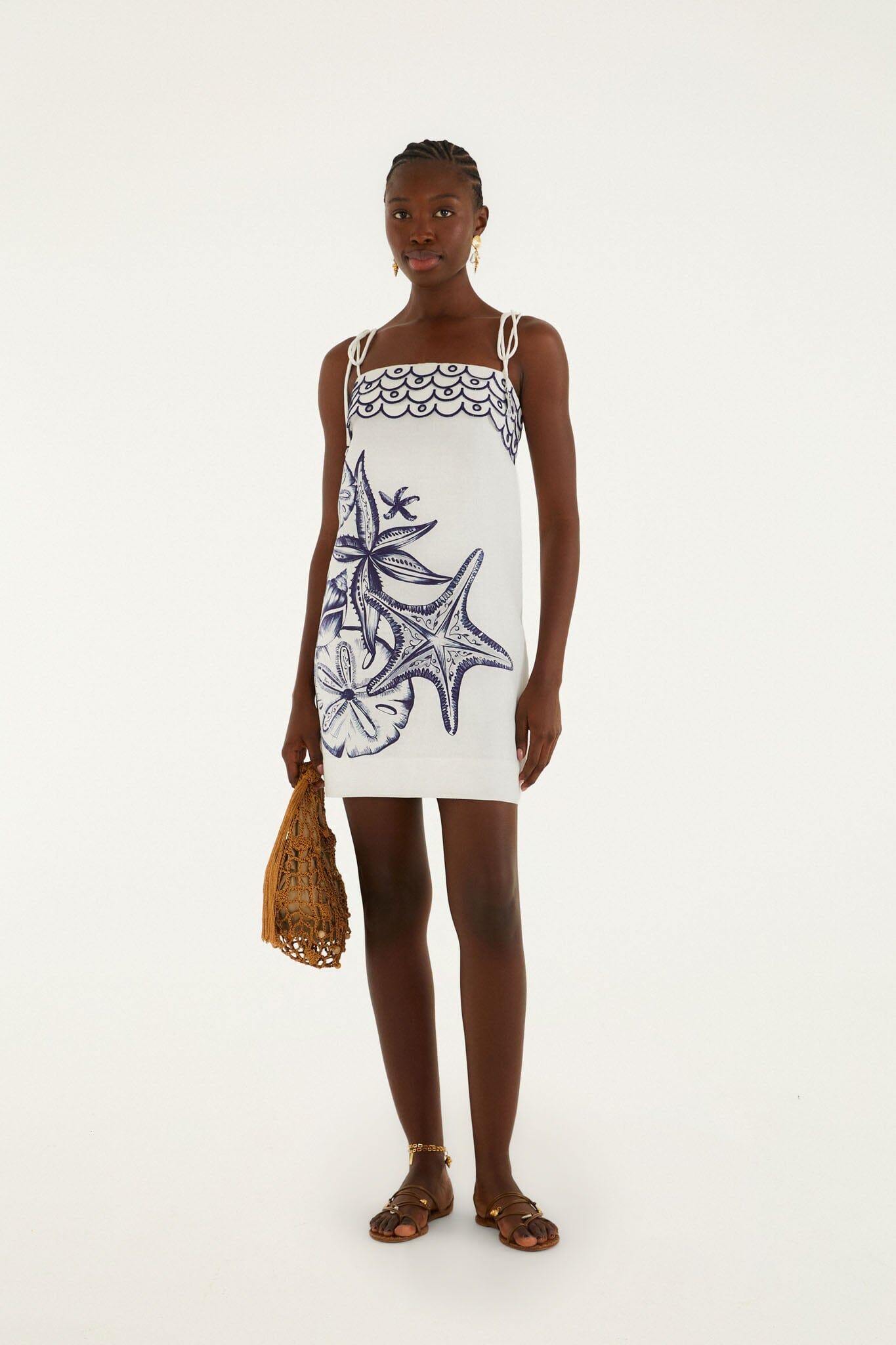 Vestido Mini Blanco Hueso Coast Stars