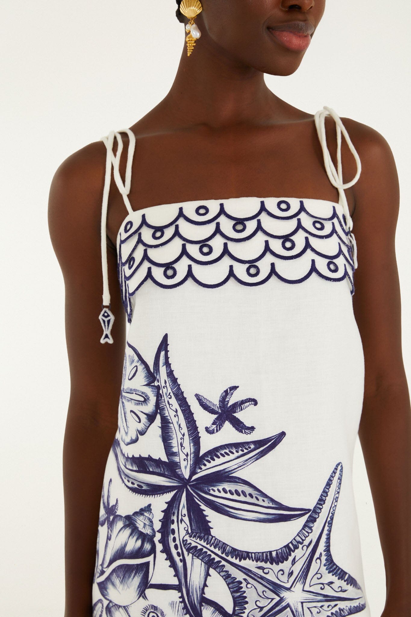 Vestido Mini Blanco Hueso Coast Stars