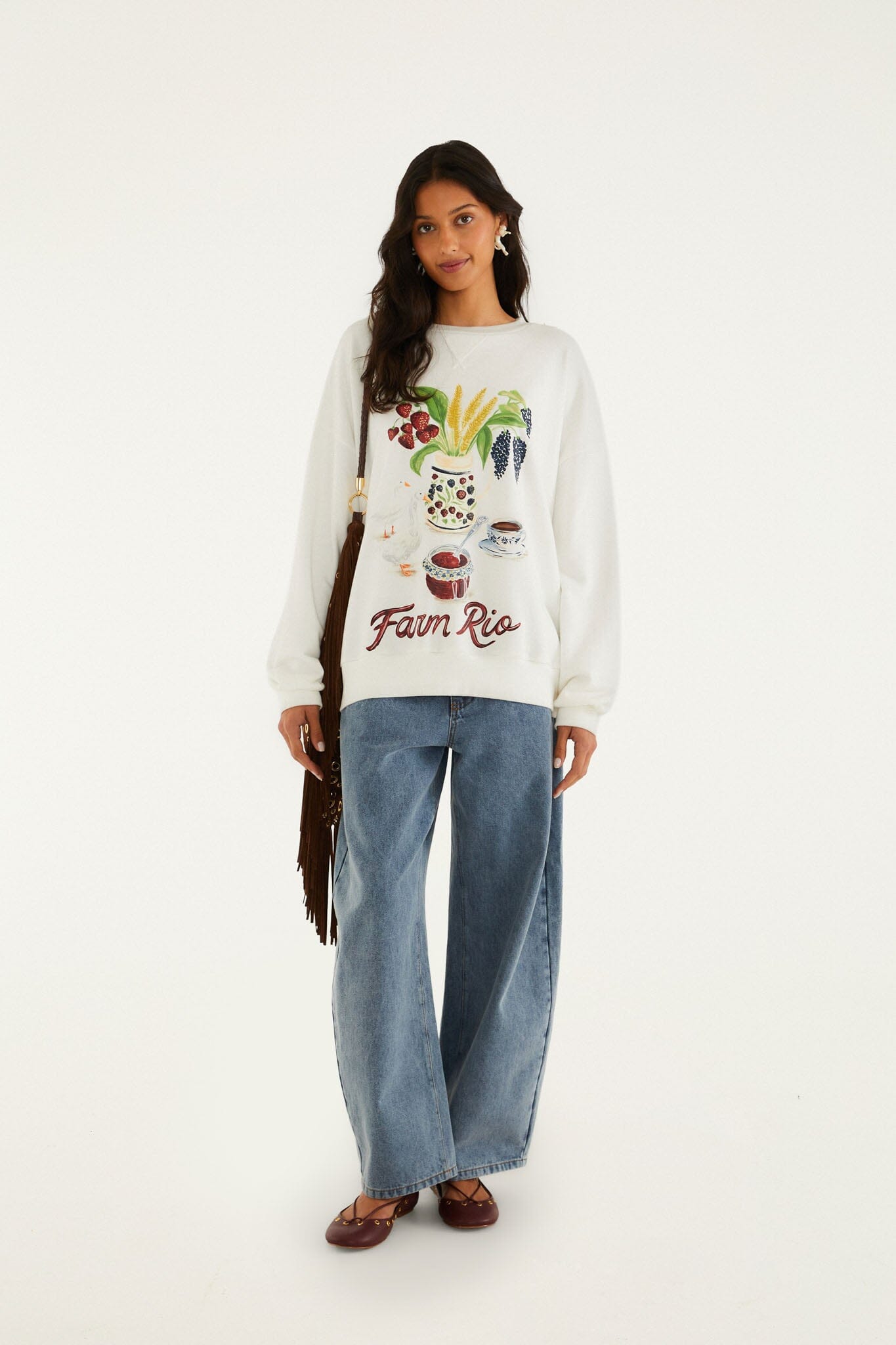 Sudadera Country Table Blanco Hueso