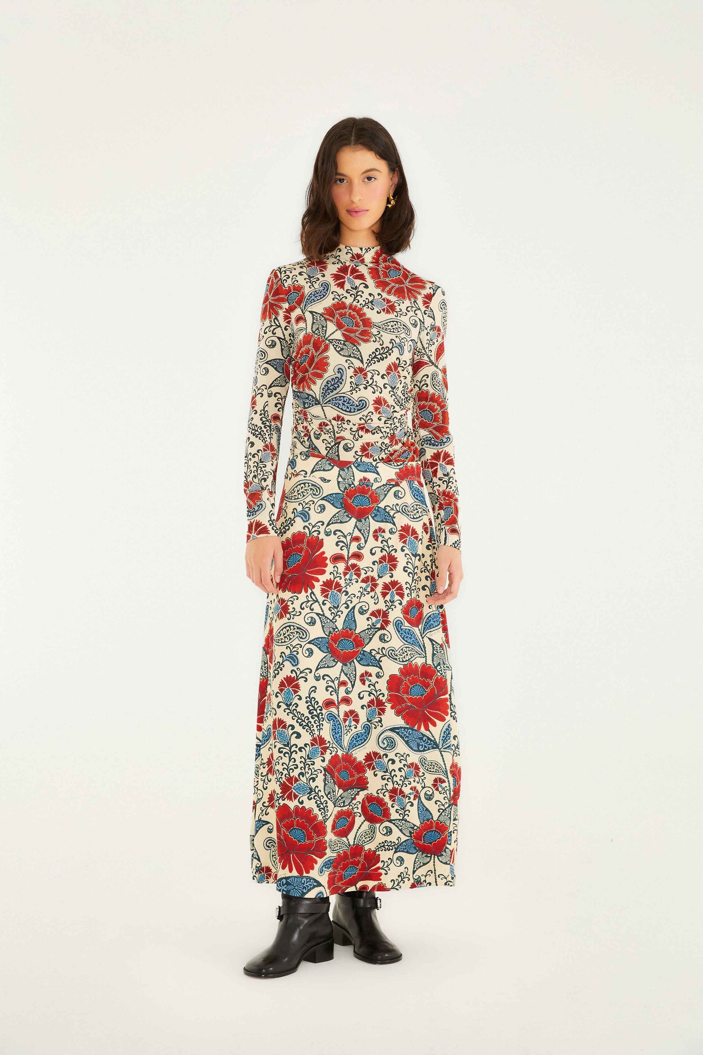 Sand Francesca Lenzing Ecovero Viscosa Maxi Falda