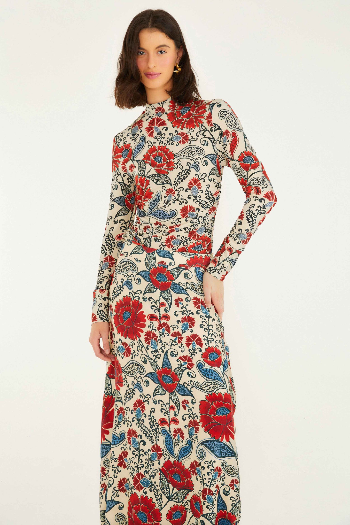 Sand Francesca Lenzing Ecovero Viscosa Maxi Falda
