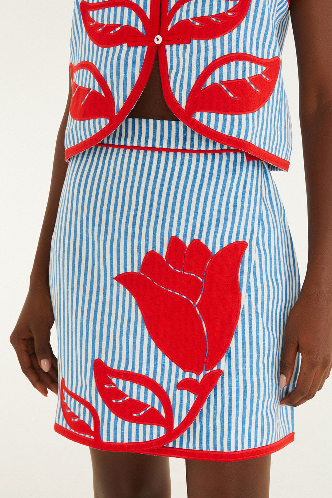 Falda Mini Azul Sky Stripes