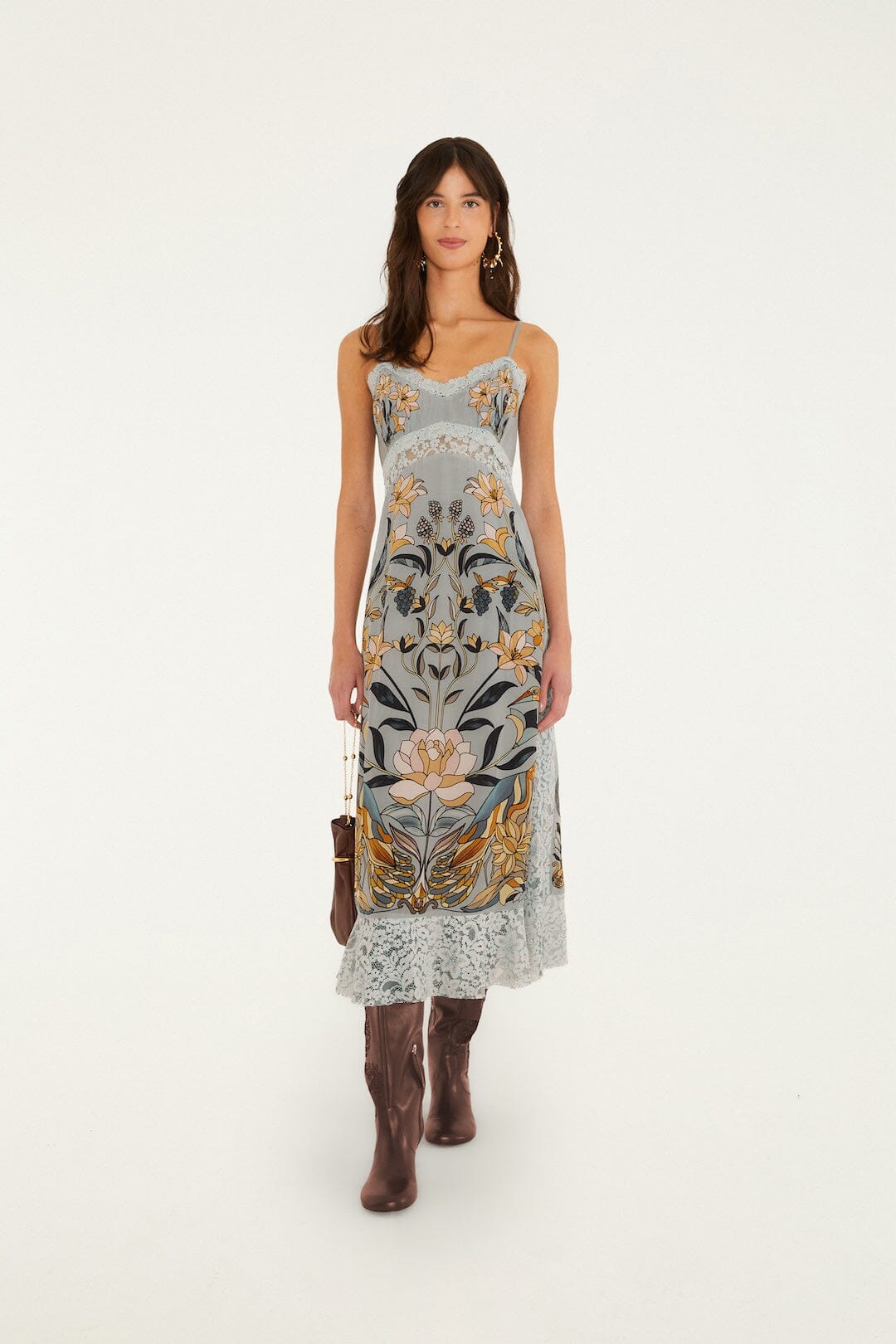 Vestido Midi Lencero de Encaje Stained Glass Beauty