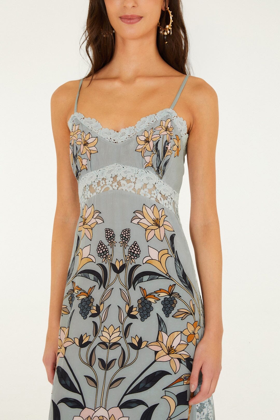Vestido Midi Lencero de Encaje Stained Glass Beauty