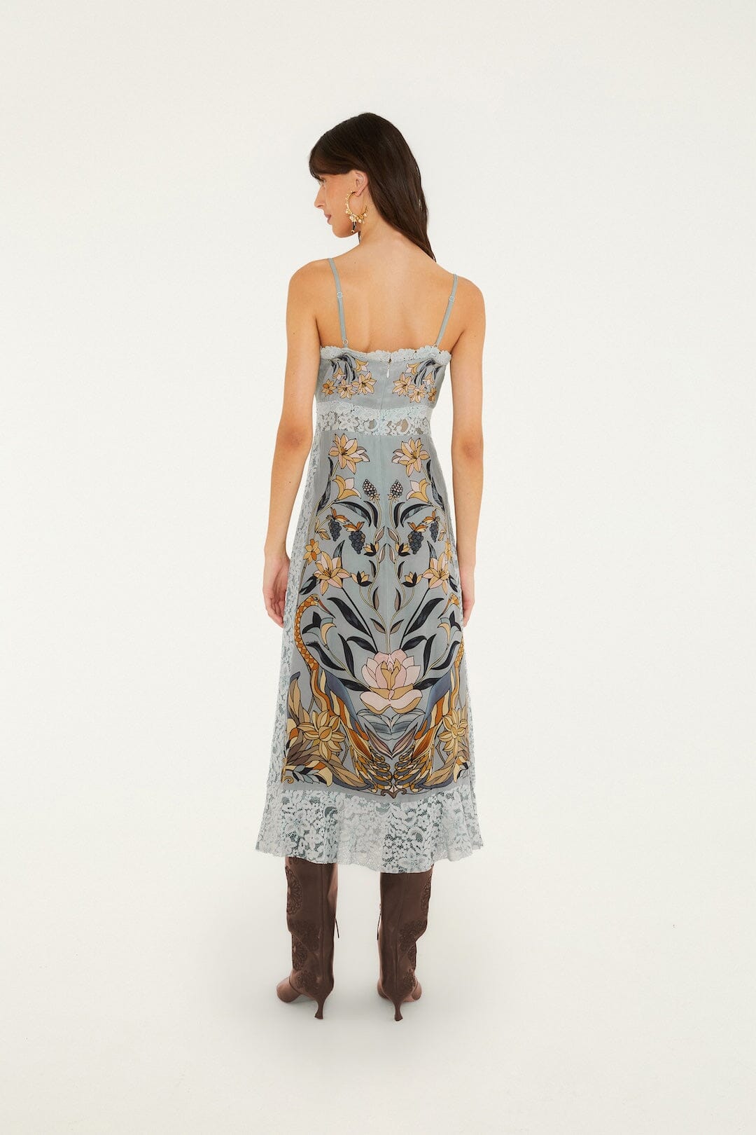 Vestido Midi Lencero de Encaje Stained Glass Beauty