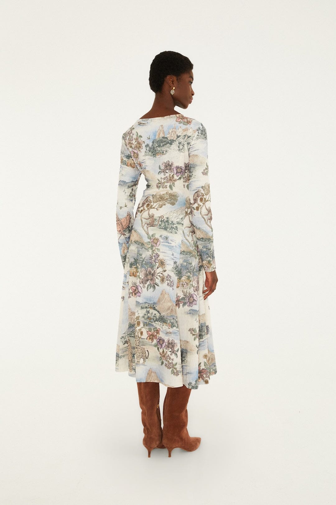 Vestido Midi Texturizado Toile De Rio